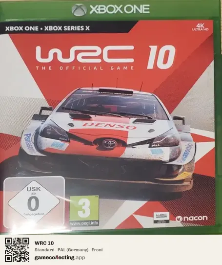 WRC 10 Xbox One, Germany box front