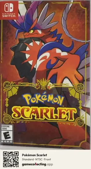 Pokémon Scarlet Nintendo Switch, NTSC box front