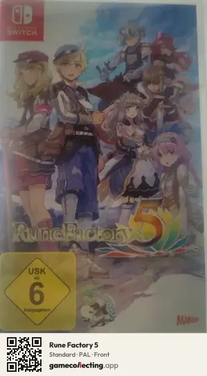 Rune Factory 5 Nintendo Switch, PAL box front