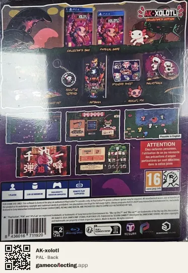 AK-xolotl PlayStation 4, PAL box back