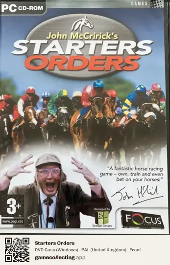 Starters Orders Computer, United Kingdom box front