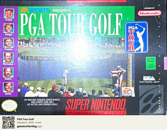 PGA Tour Golf Super Nintendo Entertainment System, NTSC box front