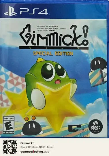 Gimmick! PlayStation 4, NTSC box front