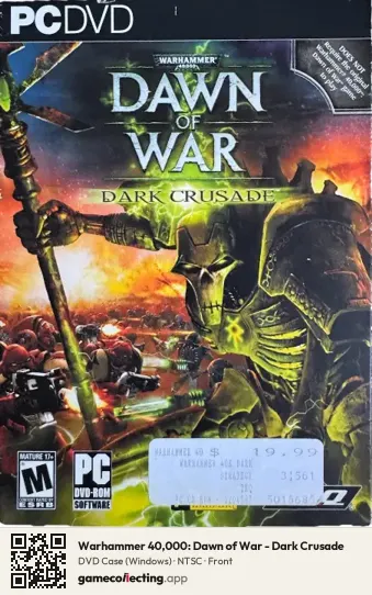 Warhammer 40,000: Dawn of War - Dark Crusade Computer, NTSC box front