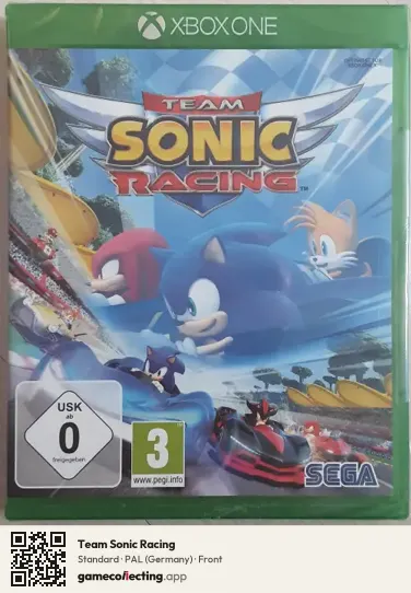 Team Sonic Racing Xbox One, Germany box front