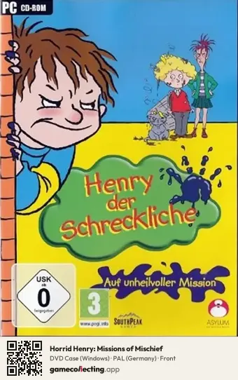 Horrid Henry: Missions of Mischief Computer, Germany box front
