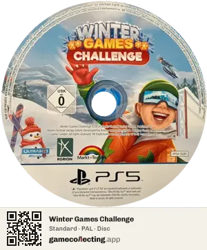 Winter Games Challenge PlayStation 5, PAL disc