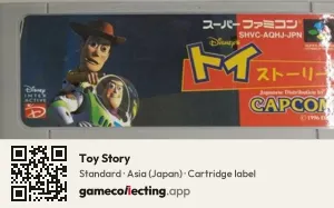 Toy Story Super Nintendo Entertainment System, Asia cartridge label