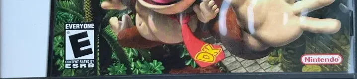 DK: Jungle Climber, the ESRB box on its front