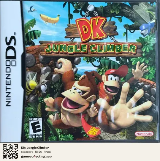 DK: Jungle Climber Nintendo DS, NTSC box front