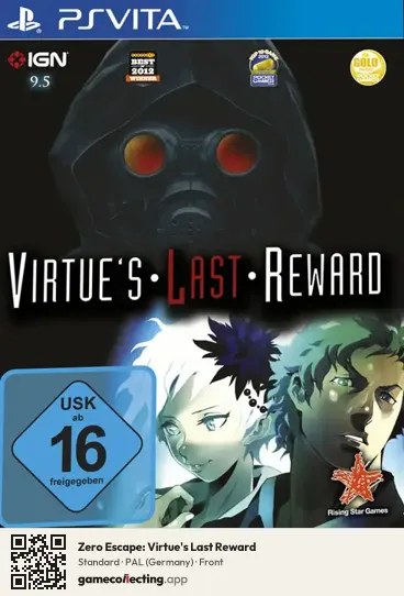 Zero Escape: Virtue's Last Reward PlayStation Vita, Germany box front