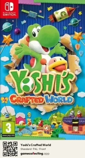 Yoshi's Crafted World Nintendo Switch, PAL box front