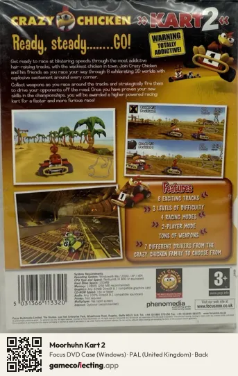 Moorhuhn Kart 2 Computer, United Kingdom box back