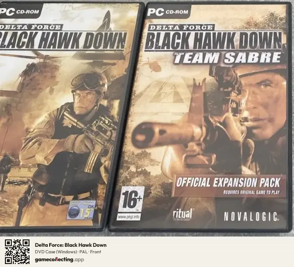 Delta Force: Black Hawk Down Computer, PAL box front