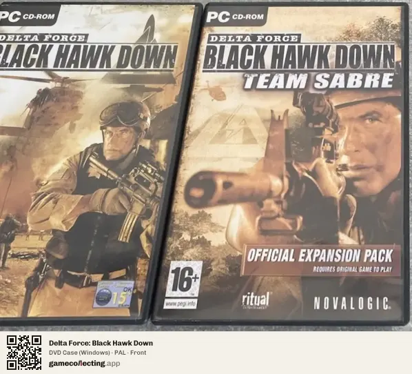 Delta Force: Black Hawk Down Computer, PAL box front