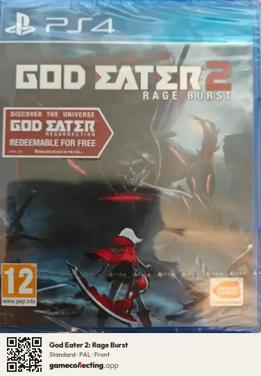 God Eater 2: Rage Burst PlayStation 4, PAL box front