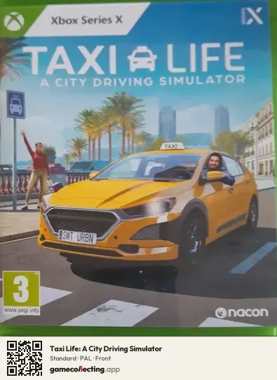 Taxi Life: A City Driving Simulator Xbox Series X, PAL box front