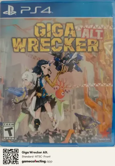 Giga Wrecker Alt. PlayStation 4, NTSC box front