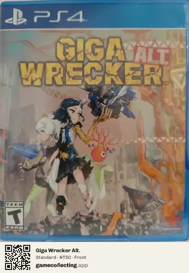 Giga Wrecker Alt. PlayStation 4, NTSC box front