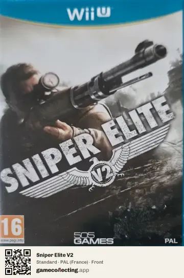 Sniper Elite V2 Nintendo Wii U, France box front