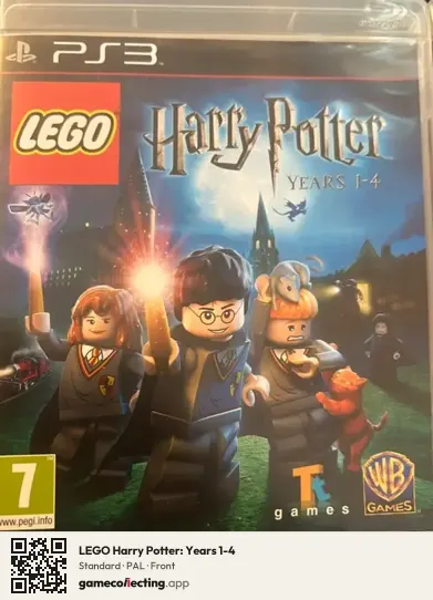 LEGO Harry Potter: Years 1-4 PlayStation 3, PAL box front