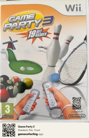 Game Party 3 Nintendo Wii, PAL box front