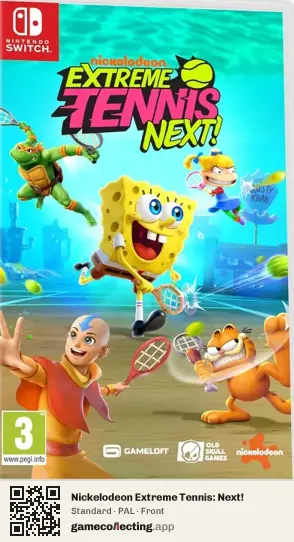 Nickelodeon Extreme Tennis: Next! Nintendo Switch, PAL box front