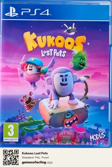 Kukoos: Lost Pets PlayStation 4, PAL box front