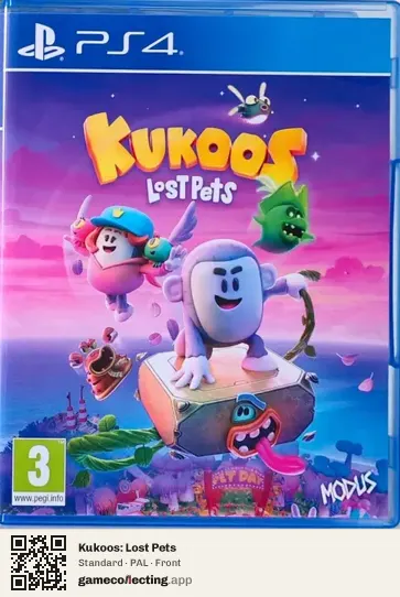 Kukoos: Lost Pets PlayStation 4, PAL box front