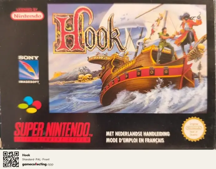 Hook Super Nintendo Entertainment System, PAL box front