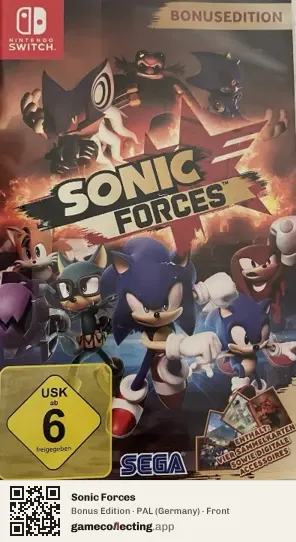 Sonic Forces Nintendo Switch, Germany box front