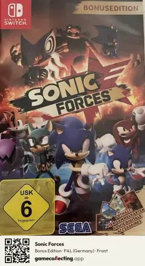 Sonic Forces Nintendo Switch, Germany box front