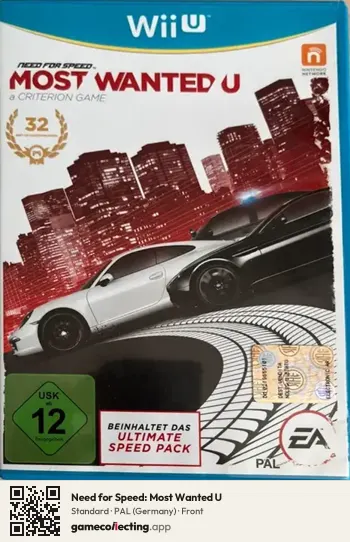 Need for Speed: Most Wanted U Nintendo Wii U, Germany box front