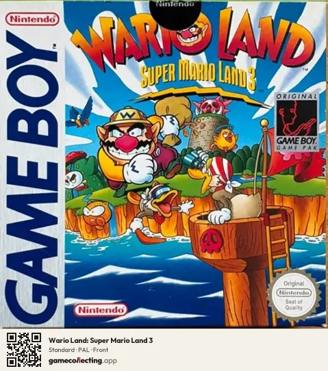 Wario Land: Super Mario Land 3 Game Boy, PAL box front