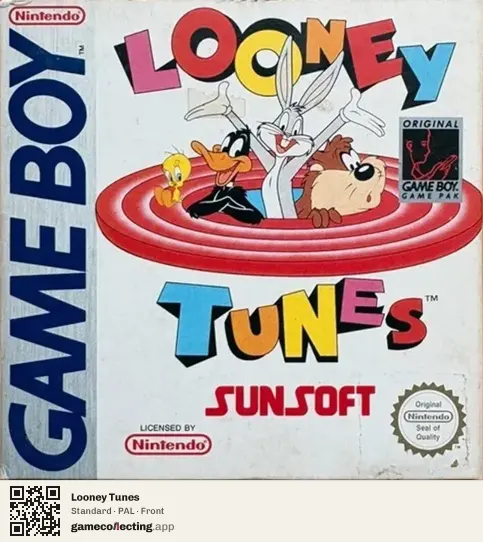 Looney Tunes Game Boy, PAL box front