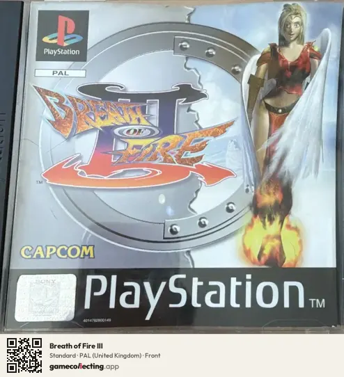 Breath of Fire III PlayStation, United Kingdom box front