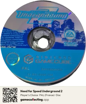Need for Speed Underground 2 Nintendo GameCube, PAL disc