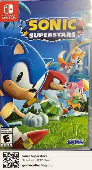 Sonic Superstars Nintendo Switch, NTSC box front