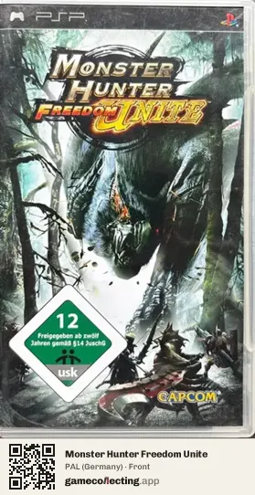 Monster Hunter Freedom Unite PlayStation Portable, Germany box front