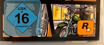 Grand Theft Auto: Liberty City Stories, the USK square on its front