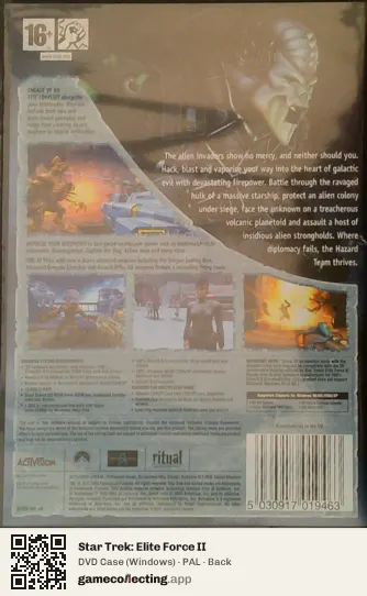 Star Trek: Elite Force II Computer, PAL box back