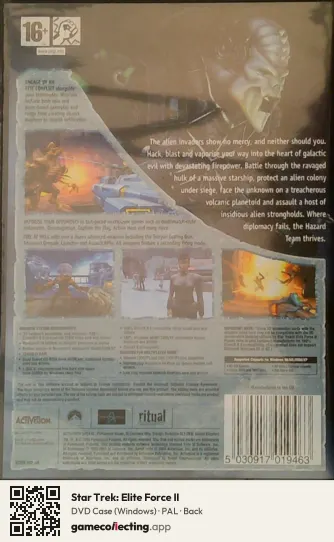 Star Trek: Elite Force II Computer, PAL box back