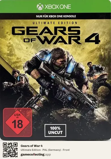 Gears of War 4 Xbox One, Germany box front