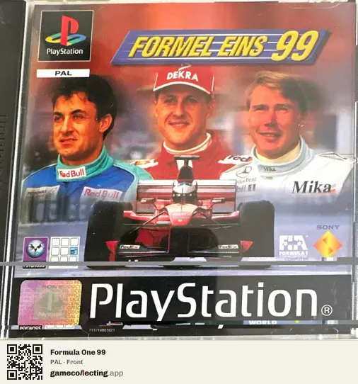 Formula One 99 PlayStation, PAL box front