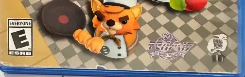 Overcooked!, the ESRB box on its front