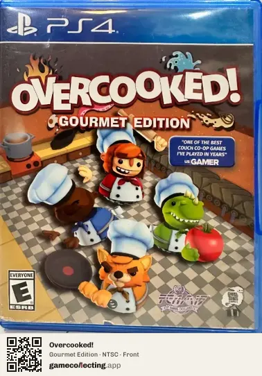 Overcooked! PlayStation 4, NTSC box front