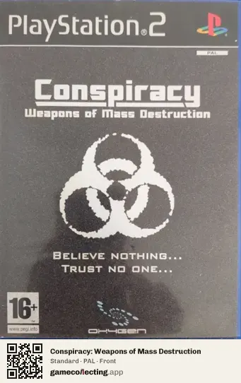 Conspiracy: Weapons of Mass Destruction PlayStation 2, PAL box front