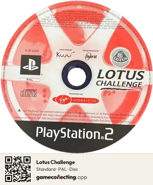 Lotus Challenge PlayStation 2, PAL disc
