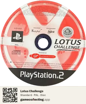 Lotus Challenge PlayStation 2, PAL disc
