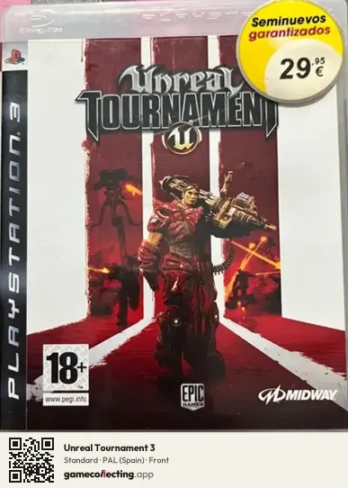 Unreal Tournament 3 PlayStation 3, Spain box front